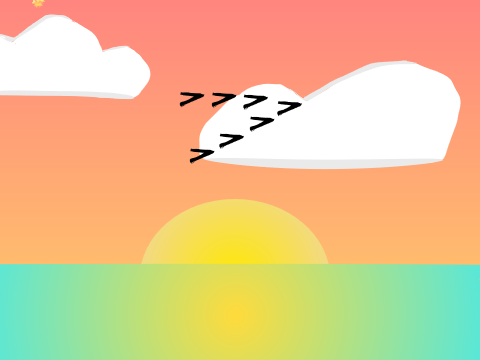 Sunset art/backdrop