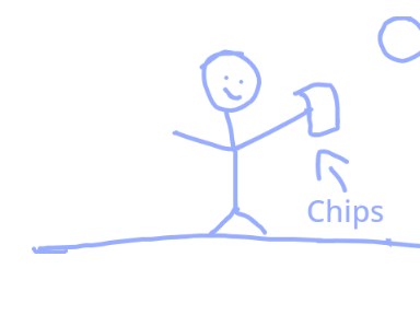 random animation of a guy