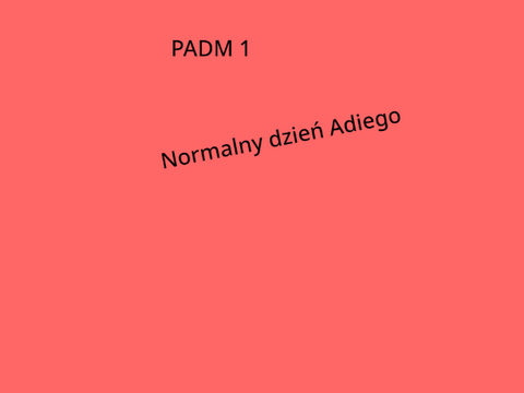 PADM 1 "Normalny dzień Adiego"
