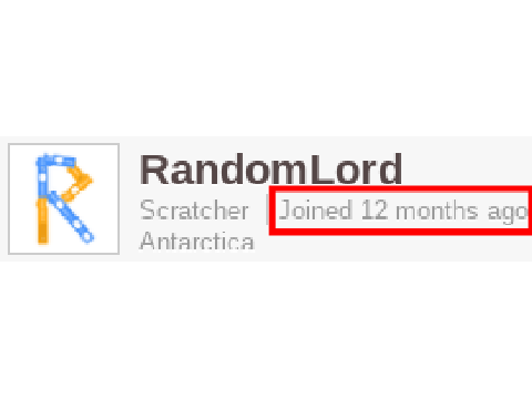 "Joined 12 months ago"