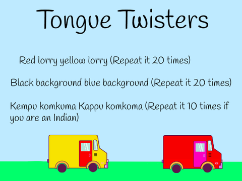 Tongue twisters!
