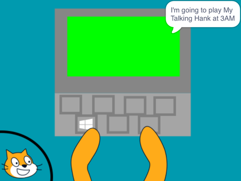 Scratch Cat plays My Talking Hank at 3PM and gets grounded/It was actually 3AM
