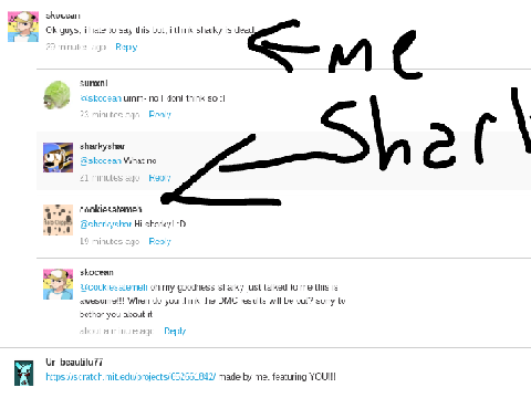 sharked replied to me
