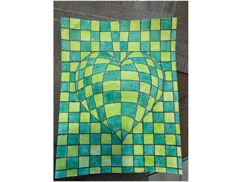 My entry - optical illusion art+ waterfall art