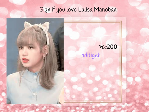 Sign if you love Lalisa Manoban remix