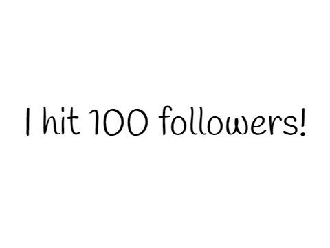 100 Followers!