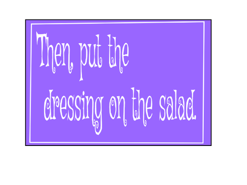 How to make a salad