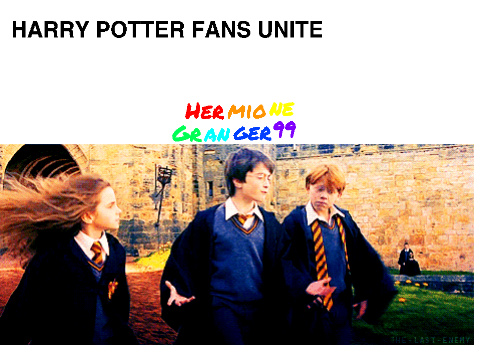Harry potter and hermione granger fans unite