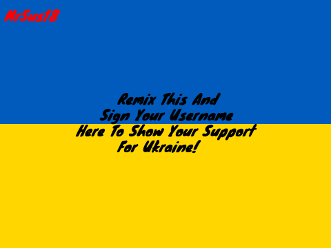 Sign To Show Support For Ukraine!