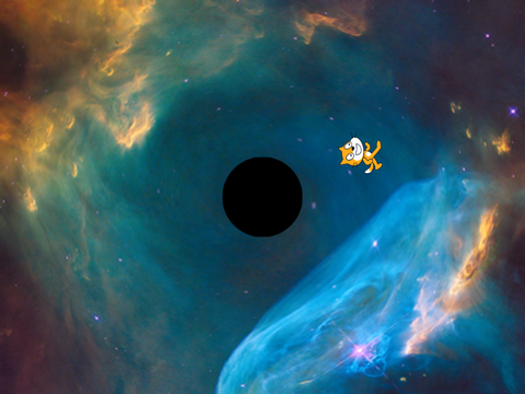 Add yourself flying around a black hole!