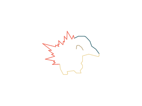 Pen One-Line Art: Cyndaquil