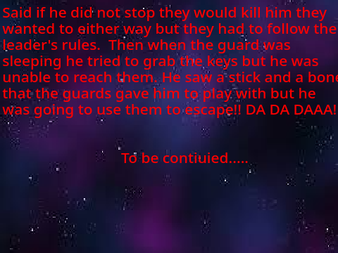 Sad story!  You've been warned!!! 