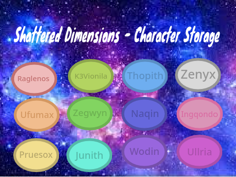 Shatter Dimensions - Character Storage (WIP)