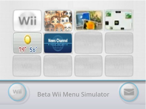 Pre-Release Wii Menu Simulator (WIP)
