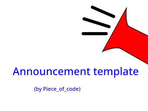 Announcement Template