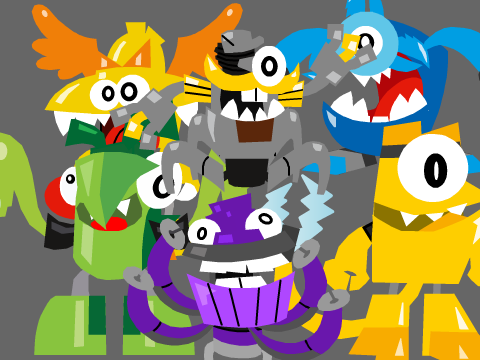 Mixels without outlines