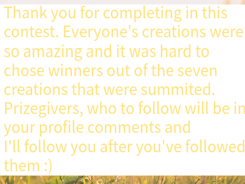 Game/Animation Contest Results