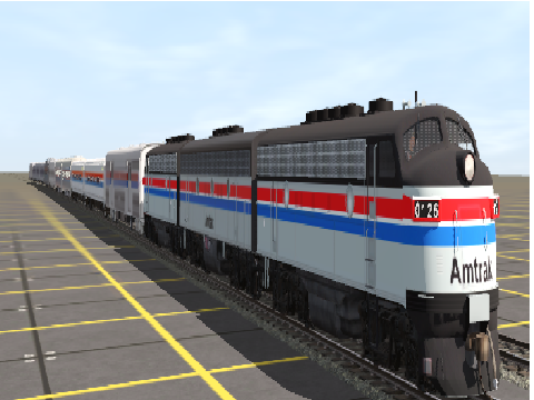 Amtrak 1980's Passenger Train