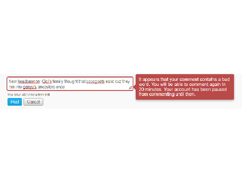 I got muted for this >:(