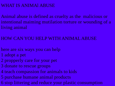 STOP ANIMAL ABUSE remix remix