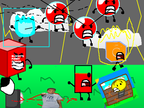 Running from Blocky's Funny Doings like an Idiot