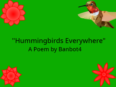 Hummingbirds Poem - Inspired by the Lord's Creation