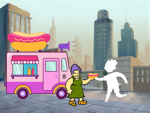 add yourself getting a hotdog from the hotdog lady !!!