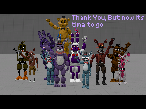 the fnab crew saying goodbye.