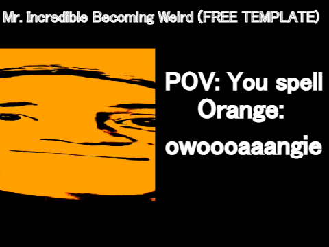 Mr. Incredible becoming Idot (FREE TEMPLATE)