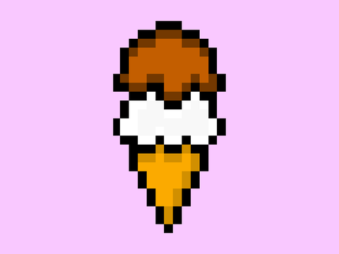 Ice cream pixel art