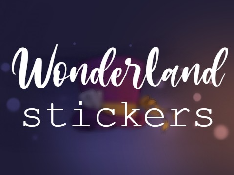 Wonderland stickers