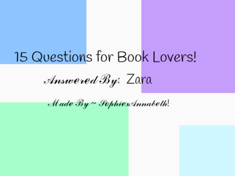 15 Questions for Book Lovers: answered :D