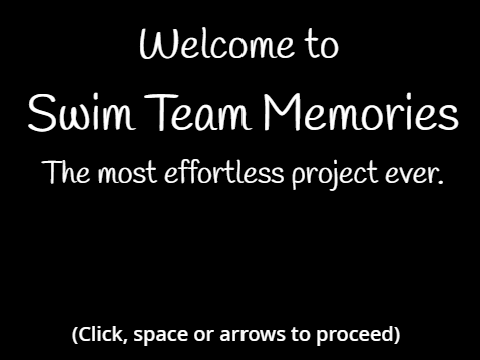 Swim Team Memories