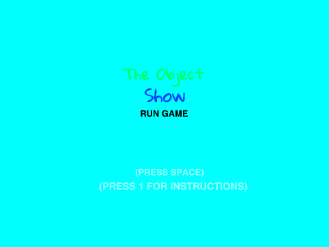 The Object Show Run Game