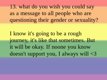 20 LGBTQ Questions <3