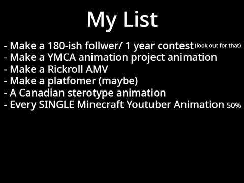 My List of Things to do on Scratch