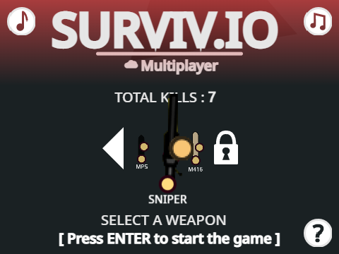 SURVIV.IO multiplayer for me and me to play