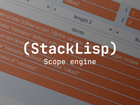 StackLisp scope engine