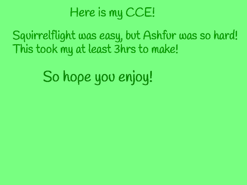 my CCE!