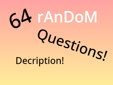 Get To Know Me