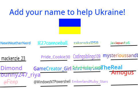 Pray to Ukraine! Sign your name now! 