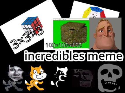 incredibles meme rubikcube