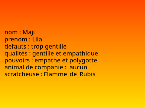 fiche de présentation des profs