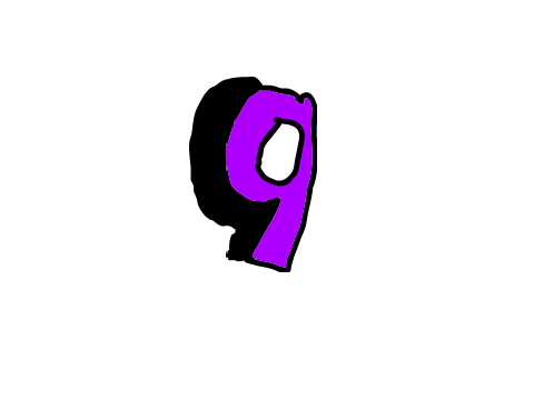 Number 9 Drawing