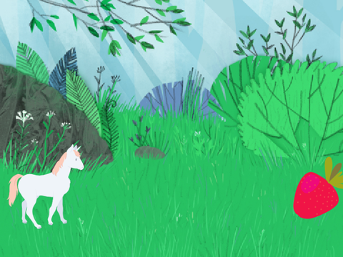 Feed fluffy the baby unicorn 