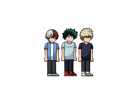 MHA - casual outfits + somebody new