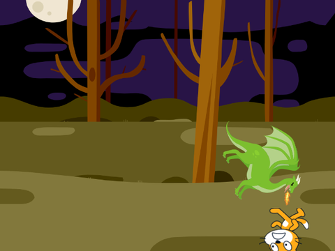Run away from angry dragon!