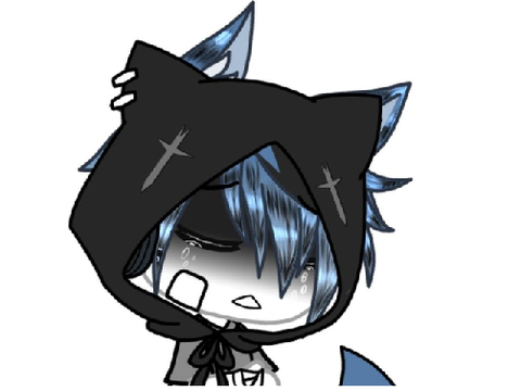 sad wolf boy