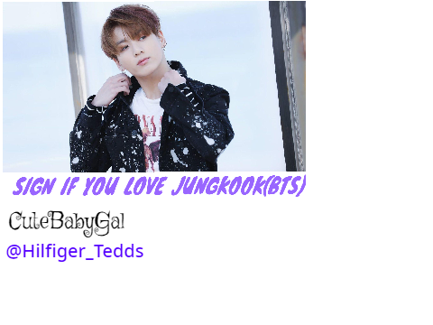 Sign if you love Jungkook(bts)!!