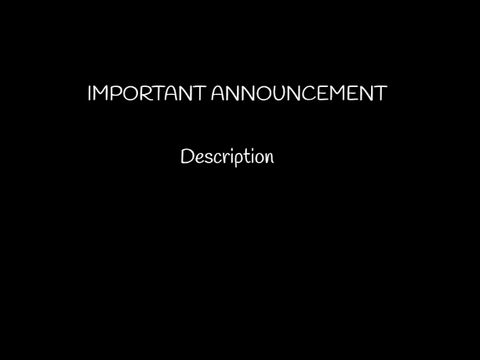 IMPORTANT ANNOUNCEMENT [DESC]